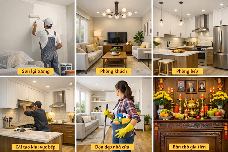 Top Hạng mục cải tạo nhà ở nên làm trước Tết Âm lịch để đón lộc – đón an